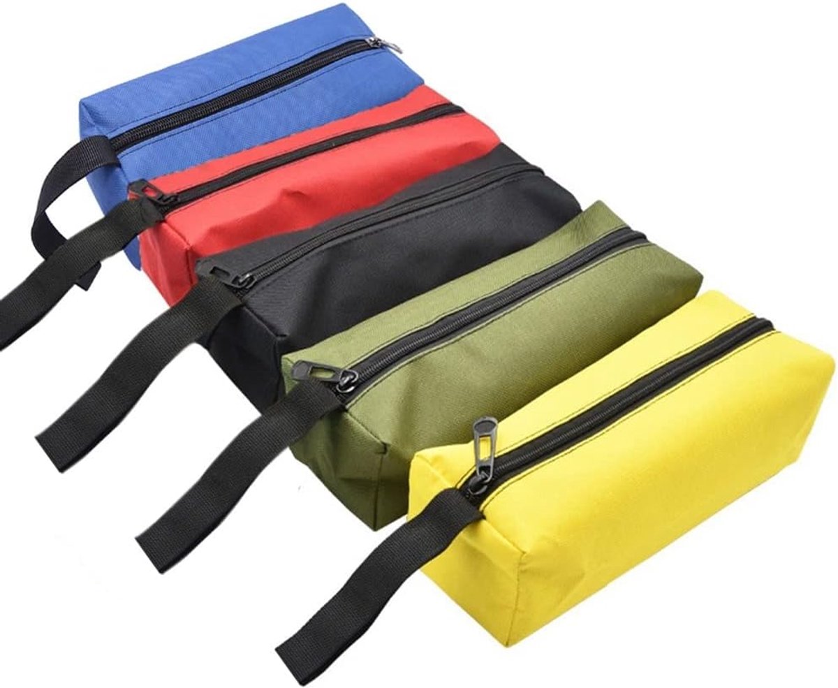 Thijox - 5 Stuks Kleine Gereedschapstas Mini Tool Pouch Canvas Waterdicht, Multifunctionele Organizer voor Schroeven, Nagels en Componenten, Ideaal vo