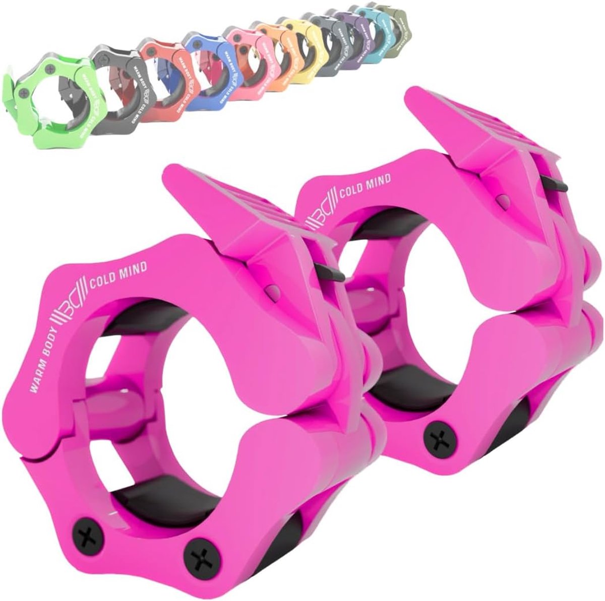 SnelShoppen - Barbell Collars 50mm voor Olympische Halterstang - Versterkte Barbell Clamps, Dumbbell Clasps, Gewicht Clips voor Krachttraining, Gym Ac