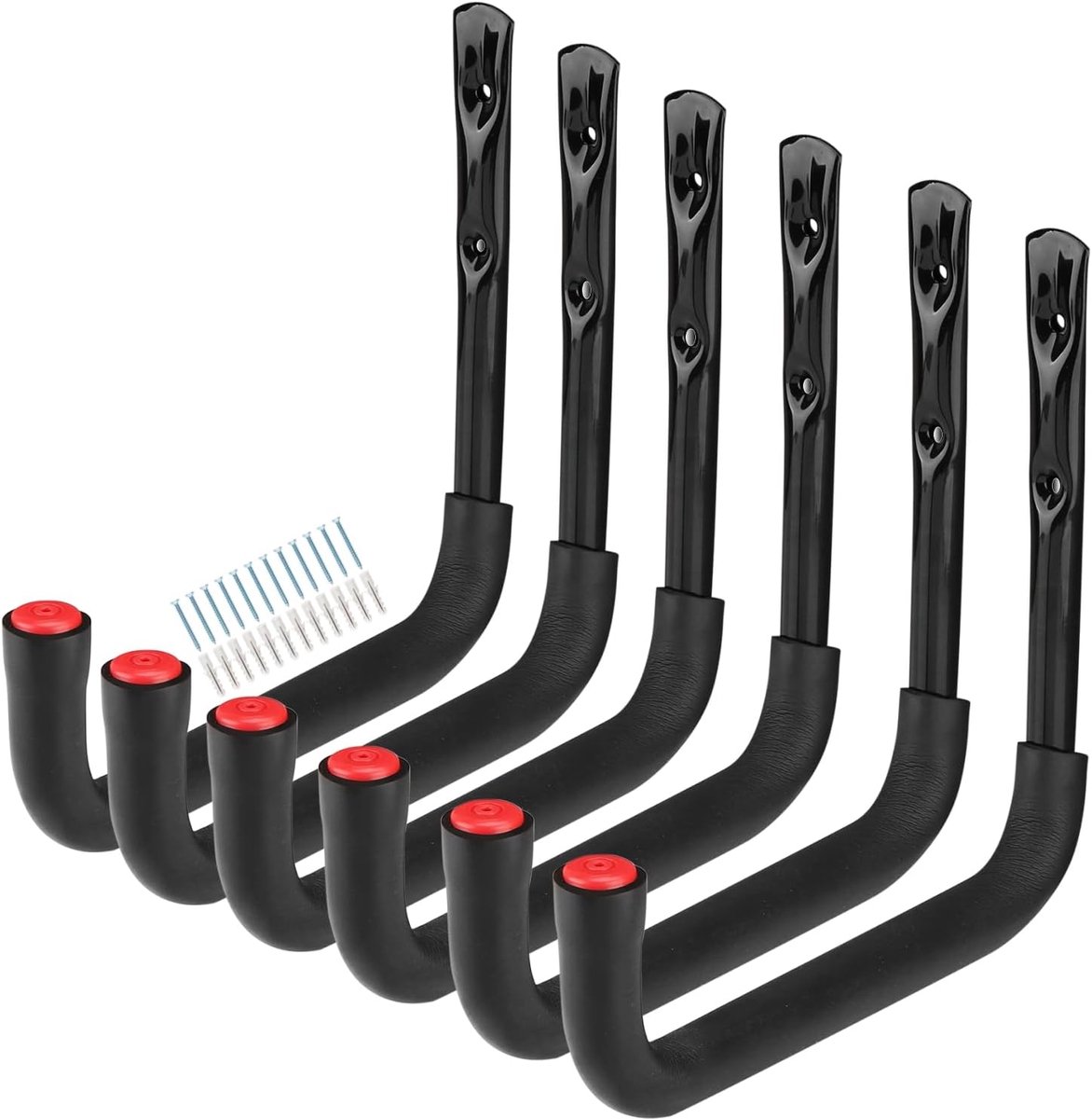 Thijox - Garagehaak 25 cm - Robuuste Wandhouder voor Ladder, Fiets, Tuingereedschap, Klapstoelen, Slangen, Scheppen - Organiseer je Opbergruimte in Ga