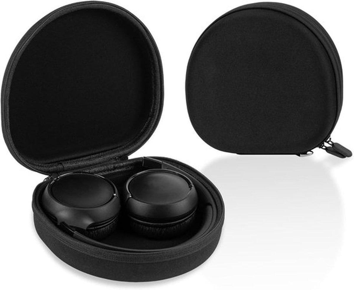 Hoofdtelefoon-draagtas - bescherming - harde - reistas - vervangend - compatibel - Tune 510BT - Tune 500BT - Tune 560 - Live 460NC - E40BT - T450BT - zwart.