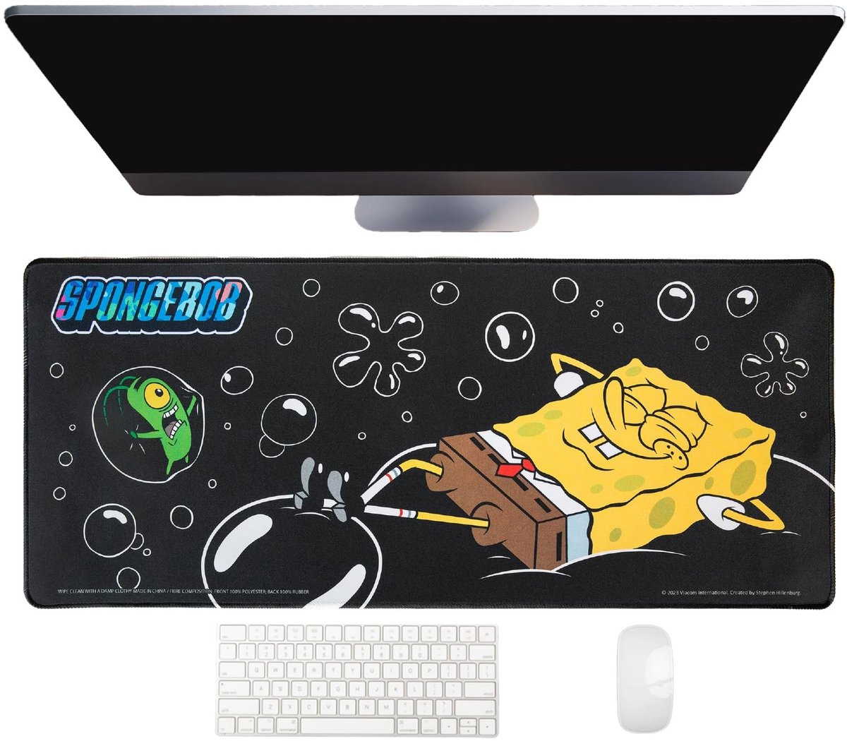 Elzusha - SpongeBob Desk Pad met Ruimtelijk Ontwerp
