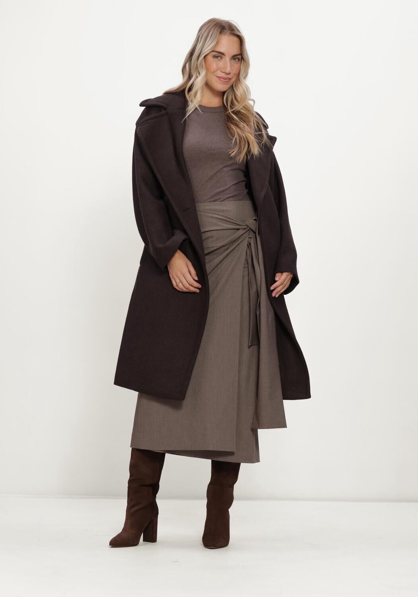 INWEAR Cleohiw Skirt Rokken Dames - Bruin - Maat 36