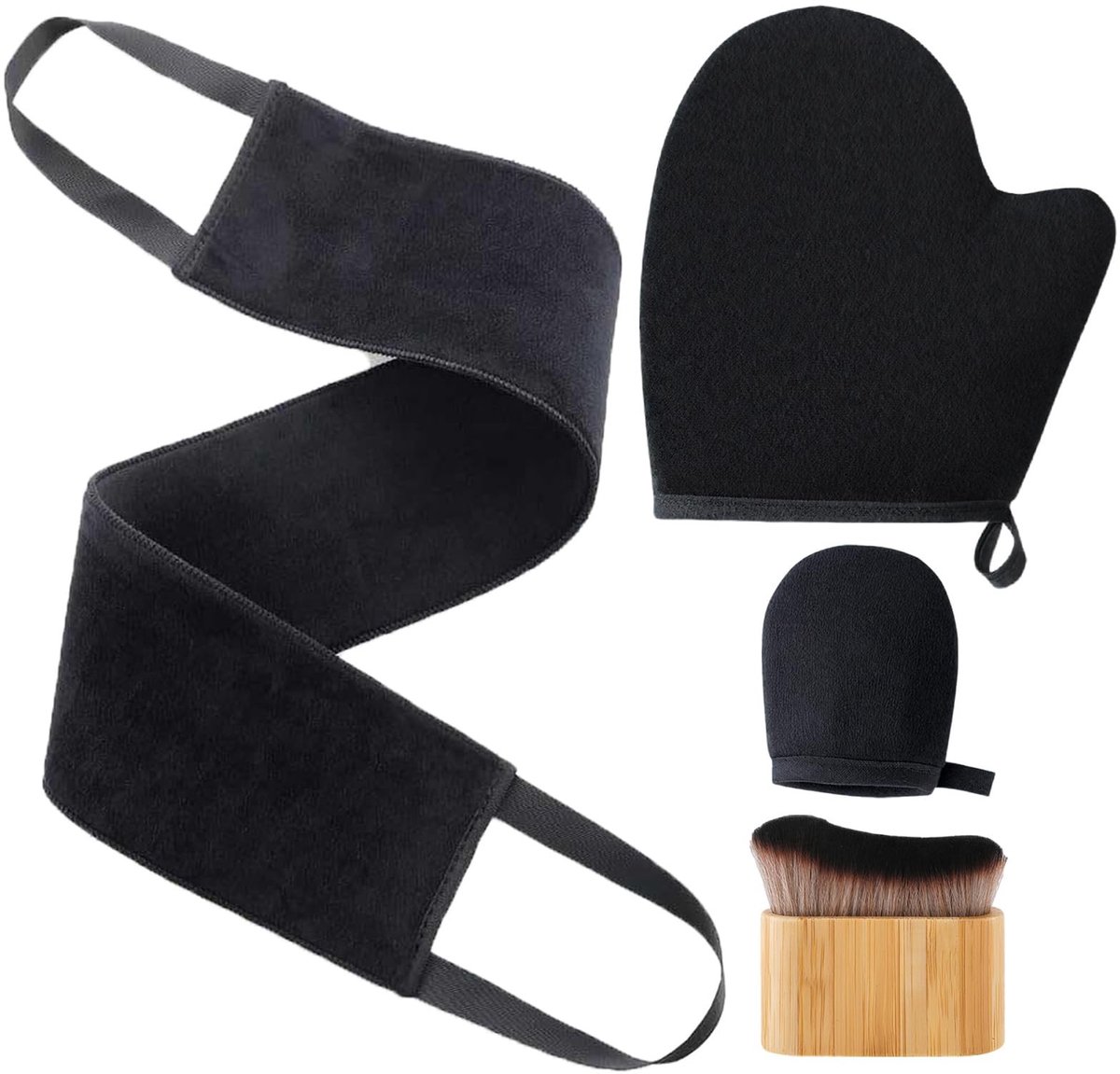 Elzusha - Set van 4 Zelfbruiningshandschoenen met Applicator