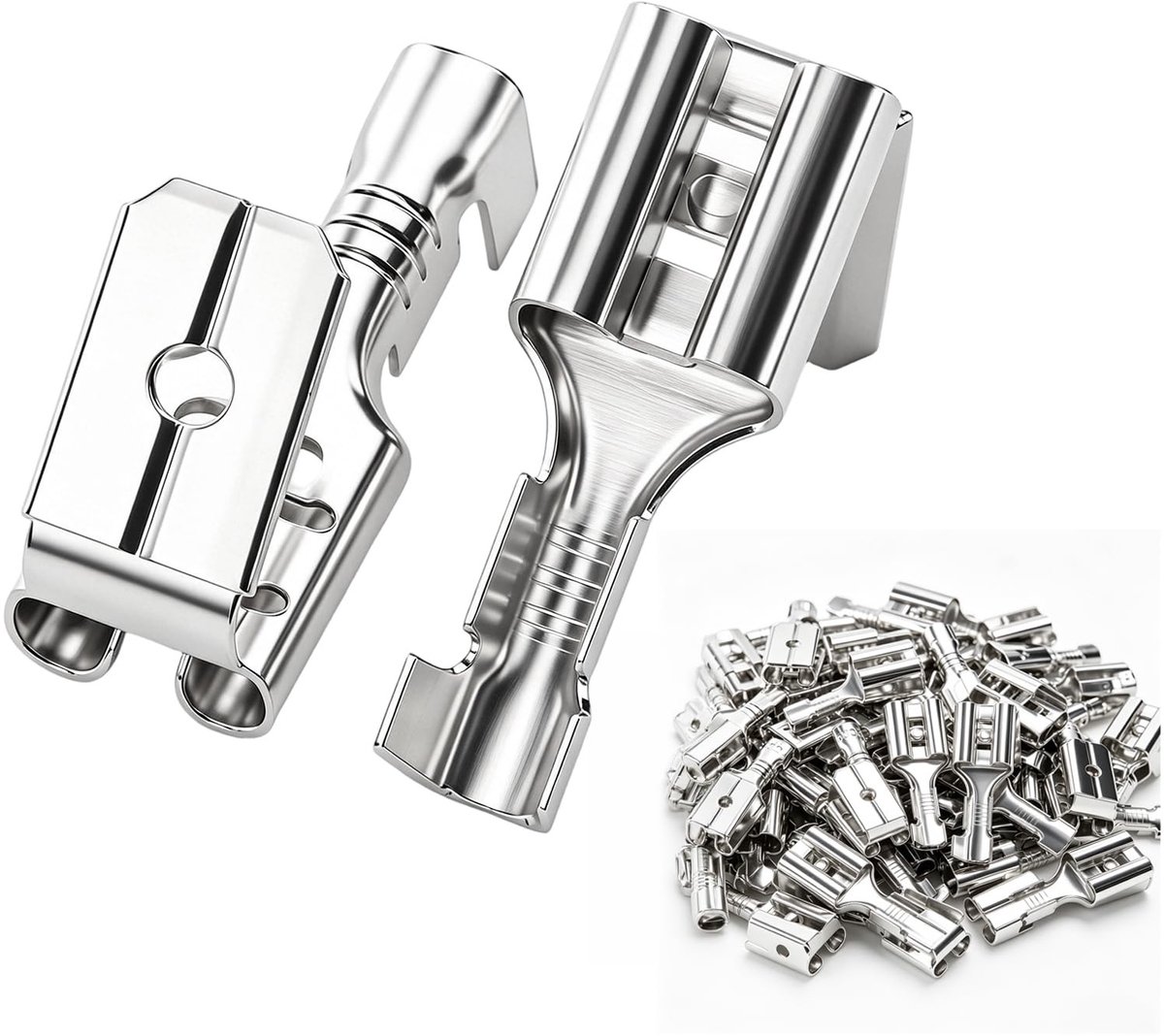 Elzusha - Set van 150 Koper Kabelschoenen 6,3 mm