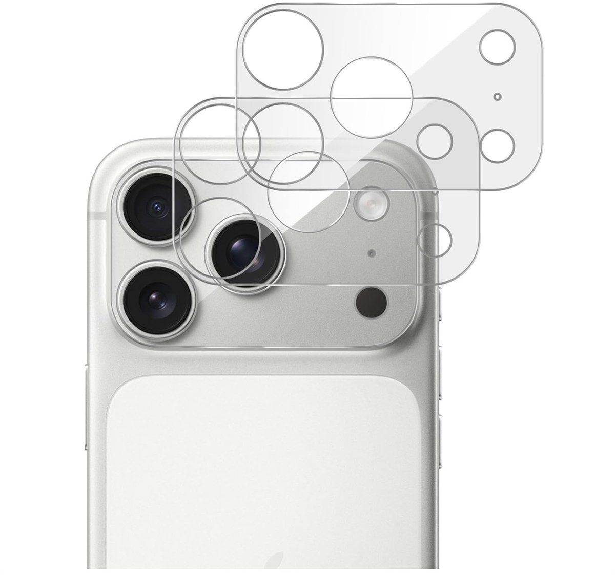 Elzusha - Tempered Glass Camera Protector voor iPhone 17 Pro