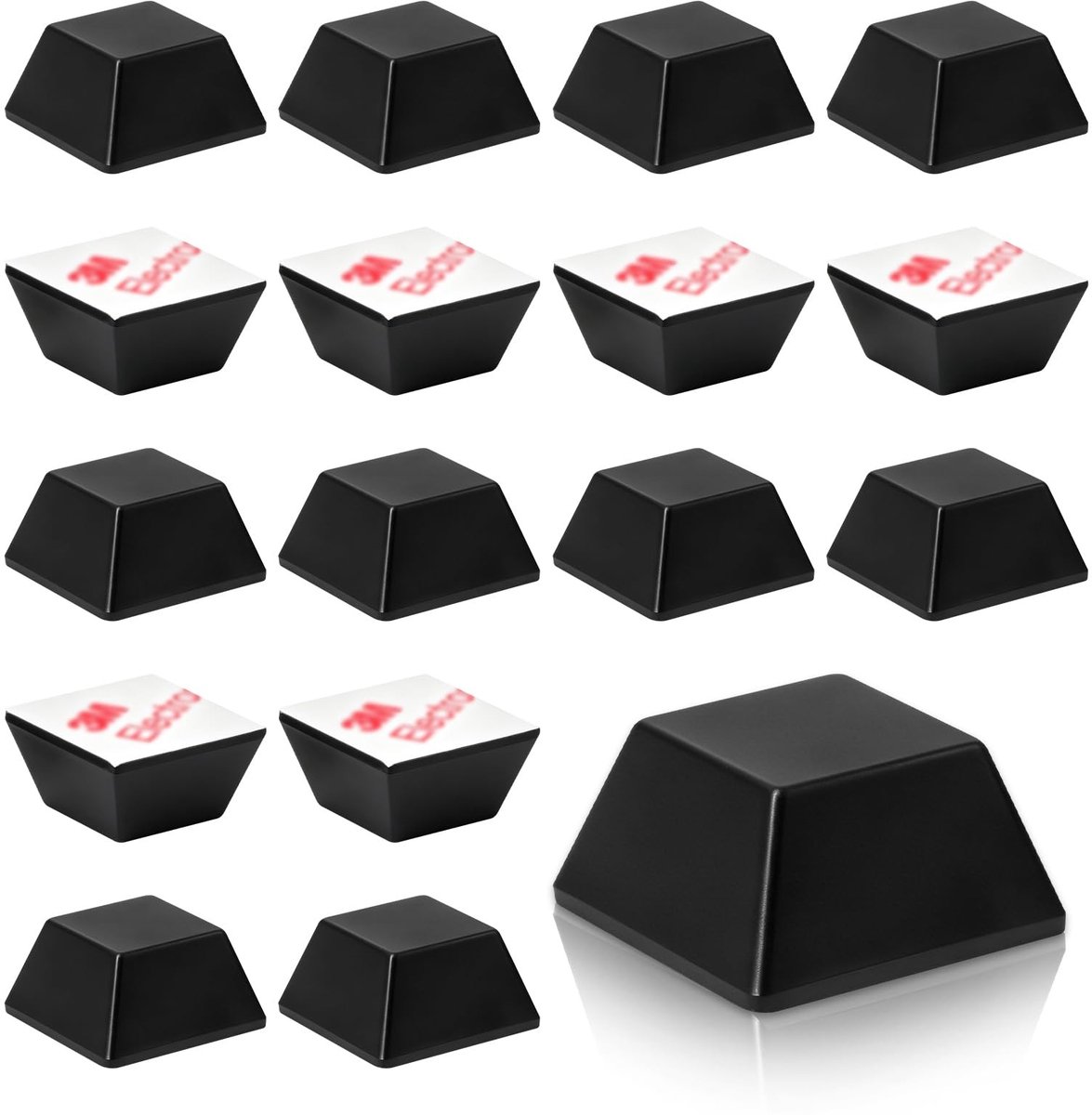 Elzusha - 16 Stuks Zelfklevende Rubber Voeten voor Anti-Vibratie