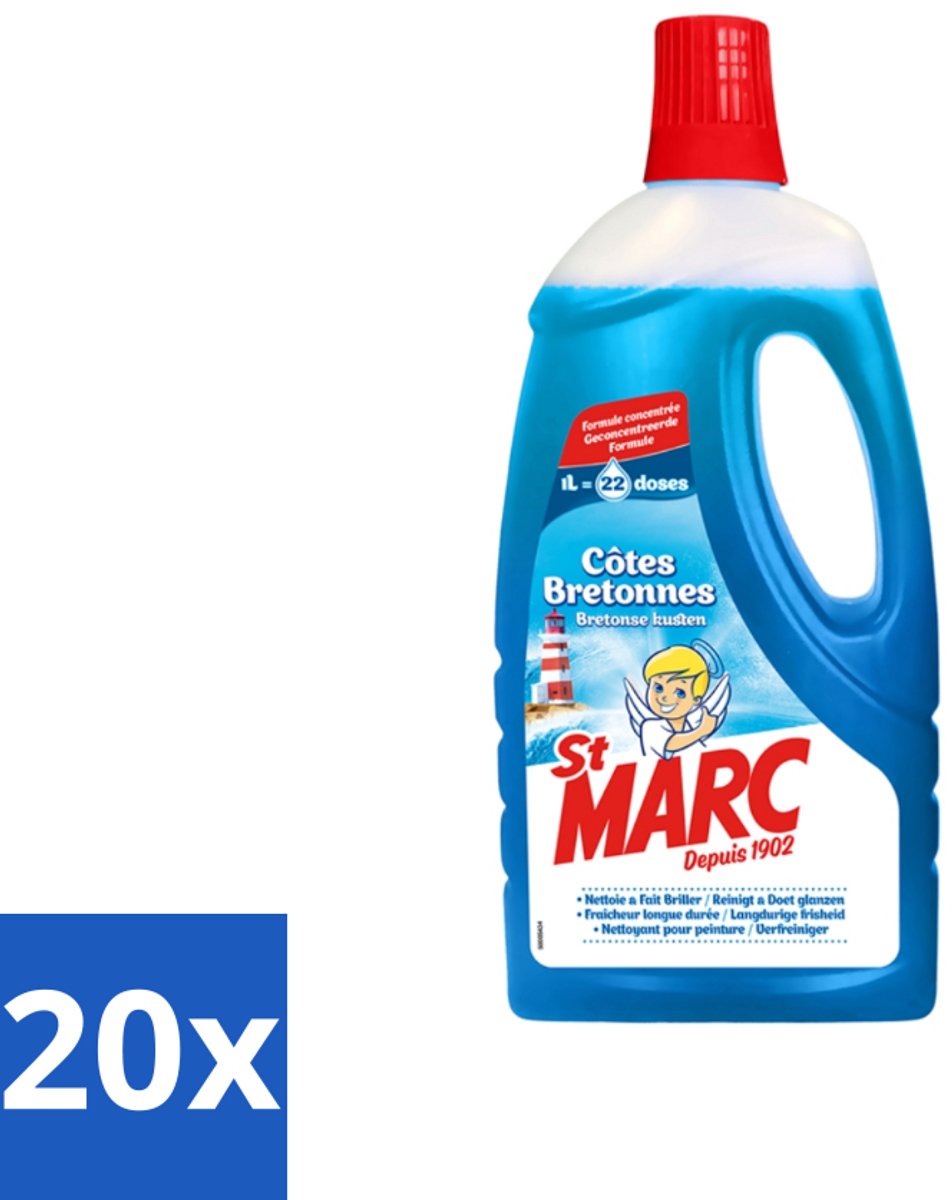 St. Marc - Allesreiniger - 22 Dossissen - 1L - Bulkverpakking - 20 stuks