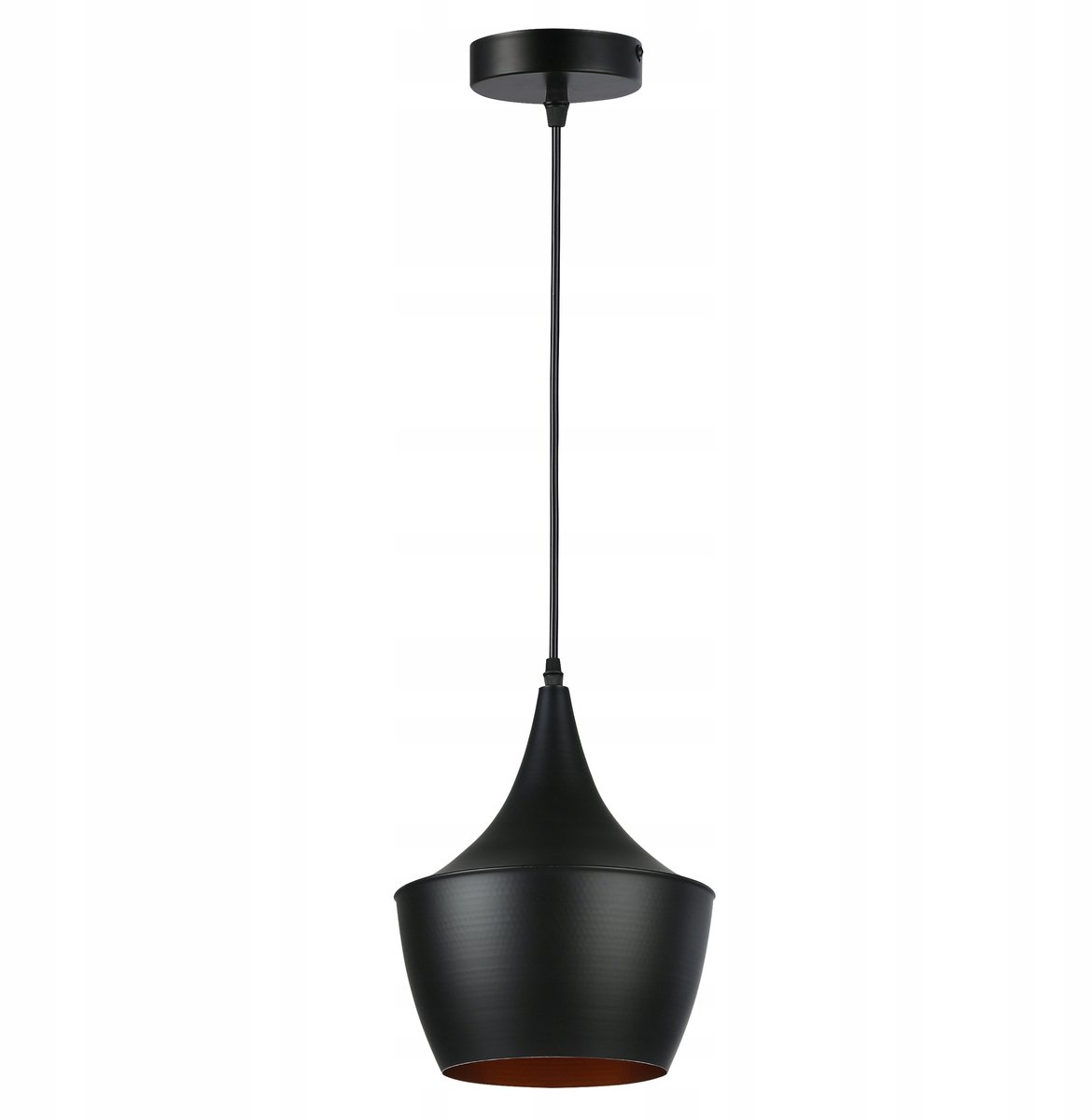 Hanglamp E27 Kegel Zwart/Goud - Modern Design Verlichting