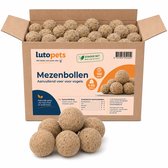 Lutopets Mezenbollen - 100 stuks (9 kg) - Vetbollen zonder Net voor Tuinvogels - Voor Koolmees, Pimpelmees, Mus en Specht