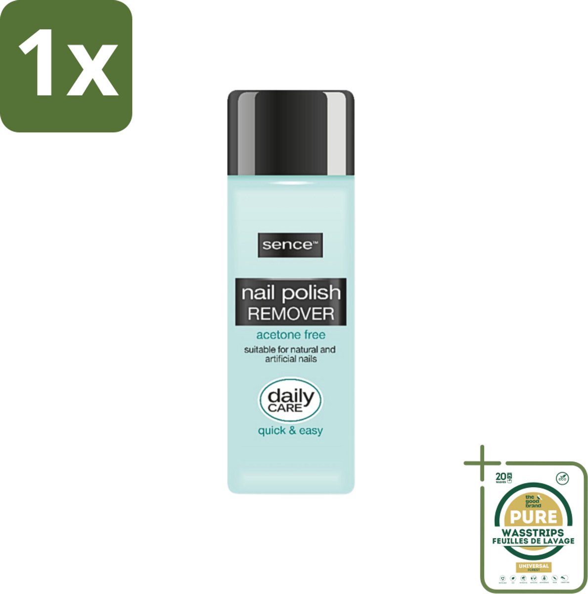 1 x Sence - Acetonvrij - Nagellakremover - Pompflacon - 175 ml- Nagellakremover - Acetonvrije Nagellakremover - Pompflacon Nagellakremover - Milde Nagellakremover - Acetonvrije Nagellakverwijdering