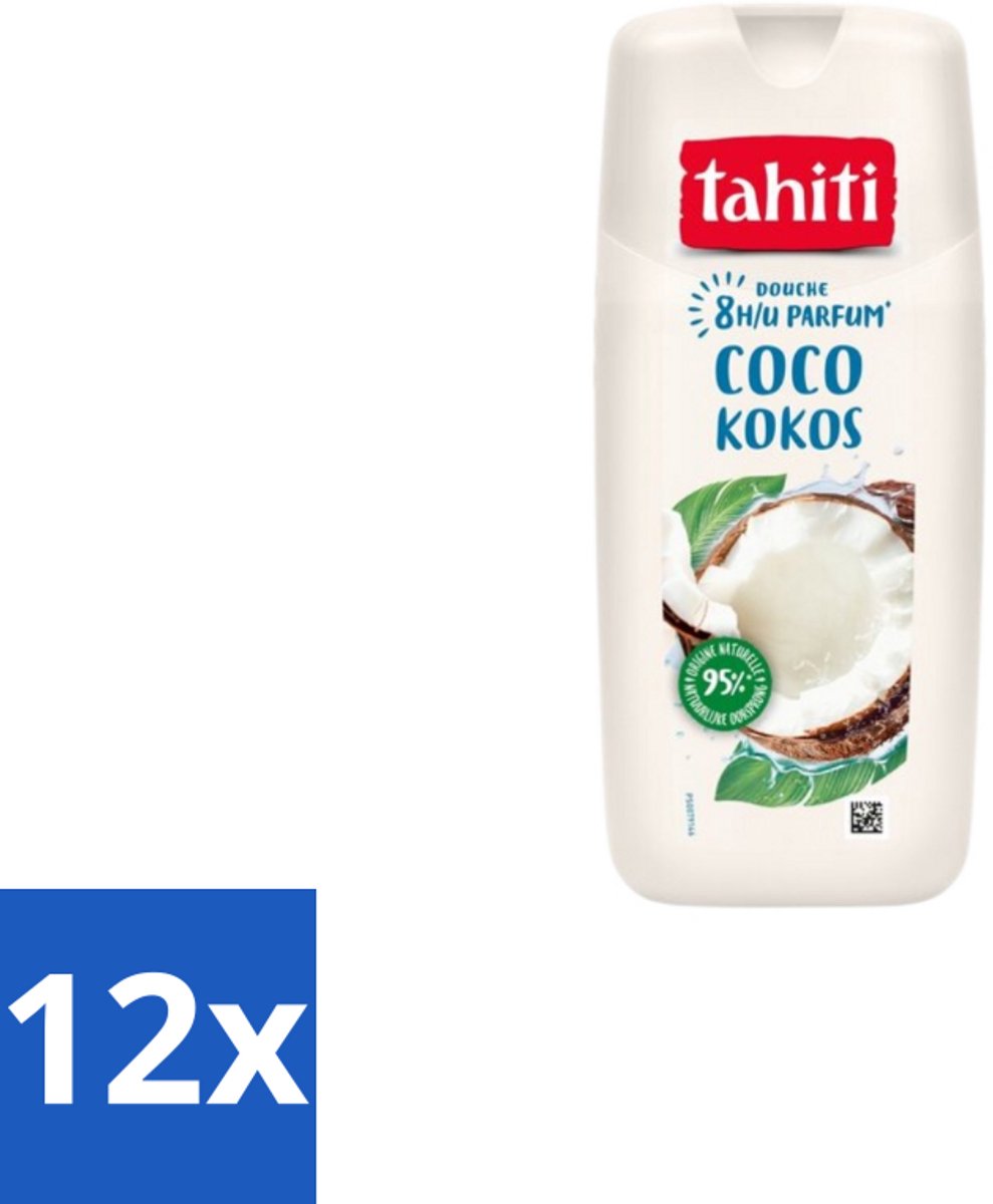 Tahiti – Douchegel – Kokos - 315 ml - Voordeelverpakking - 12 stuks