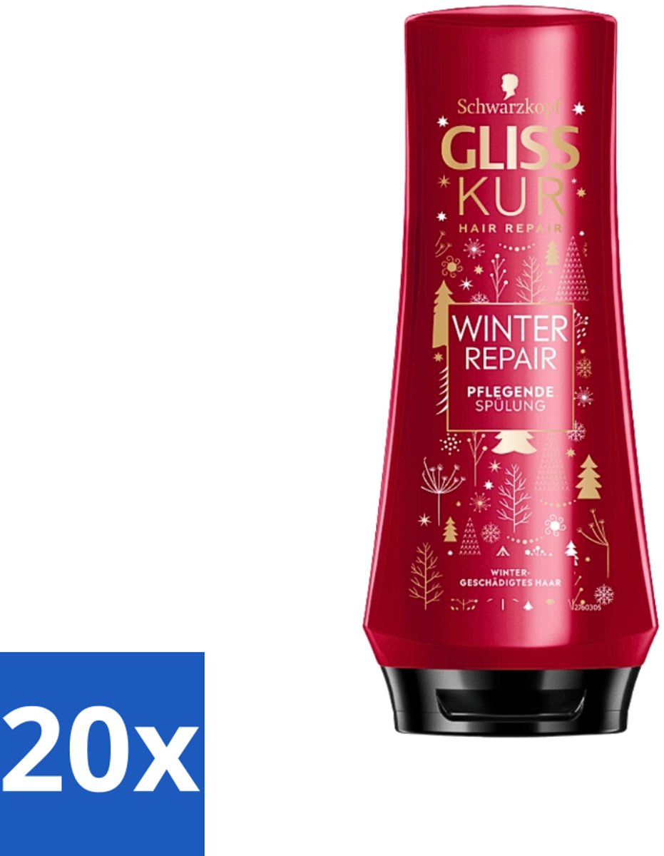 Gliss-Kur - Conditioner - Winter Repair - Herstelt & Verzorgt - 200 ml - Bulkverpakking - 20 stuks
