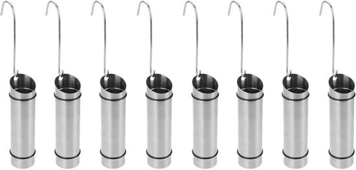 Roestvrijstalen Luchtbevochtiger voor Radiator - Energiezuinige Waterverdamper Set van 8 - 300 ml - Perfect voor Droge Ruimtes