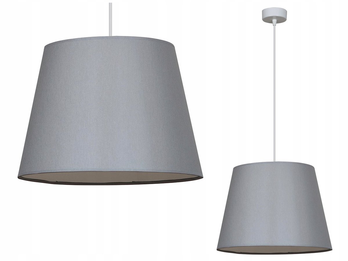 Moderne hanglamp met stoffen kap - conische vorm
