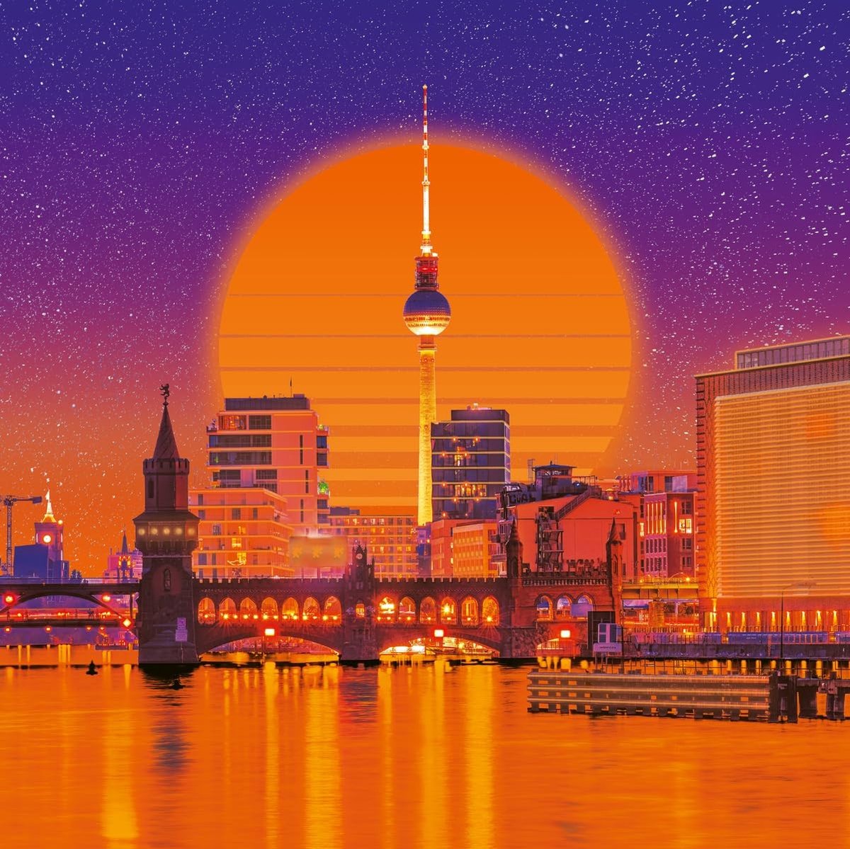 Elzusha - Neon Puzzel 500 Stukken van Berlin
