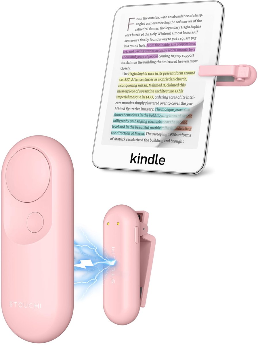 Solidchoice - Magnetische Pageturner Afstandsbediening voor E-readers & Tablets, 2-in-1 Opladen