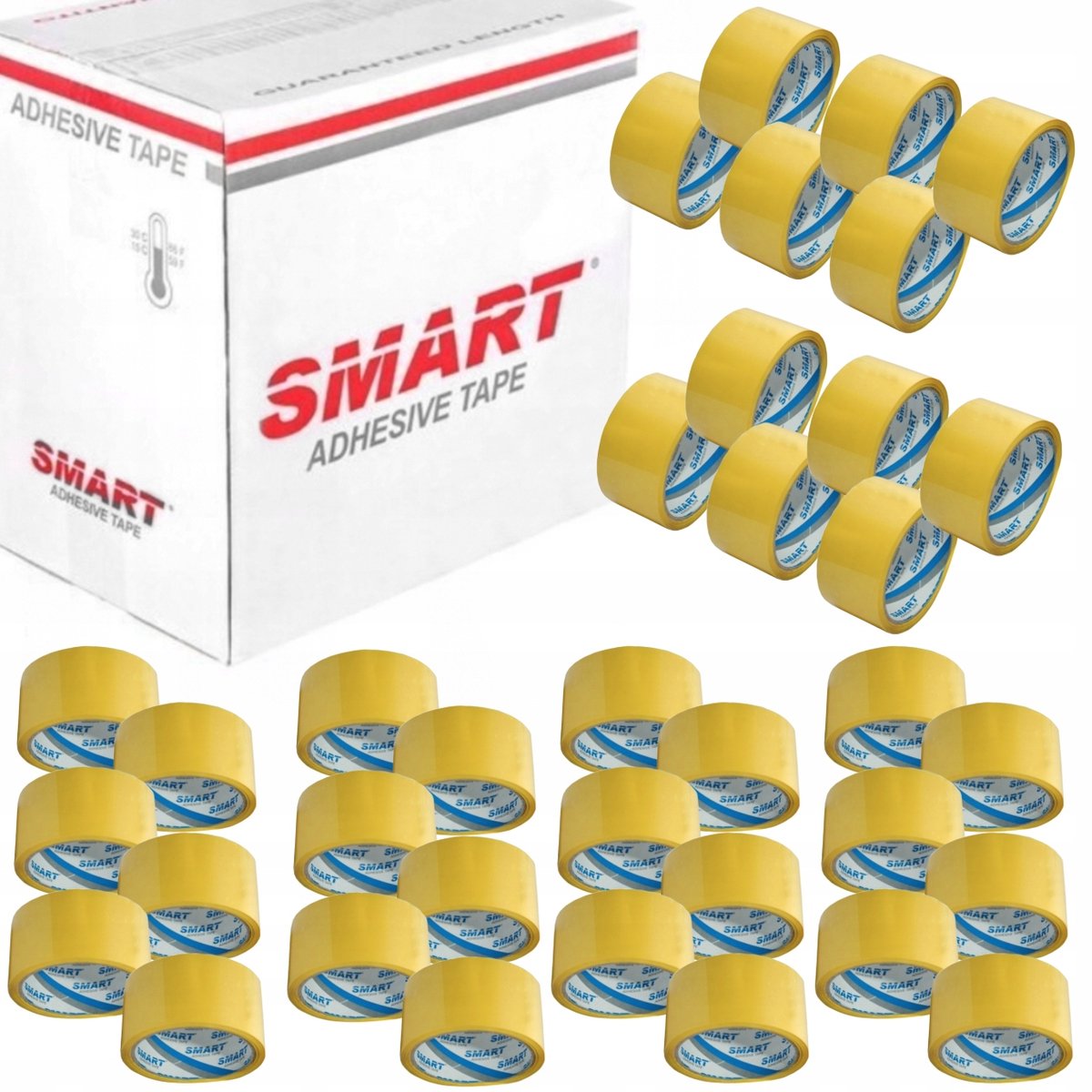 Gele Pakband 48mm x 50m - Sterk & Betrouwbaar - 36 Rollen