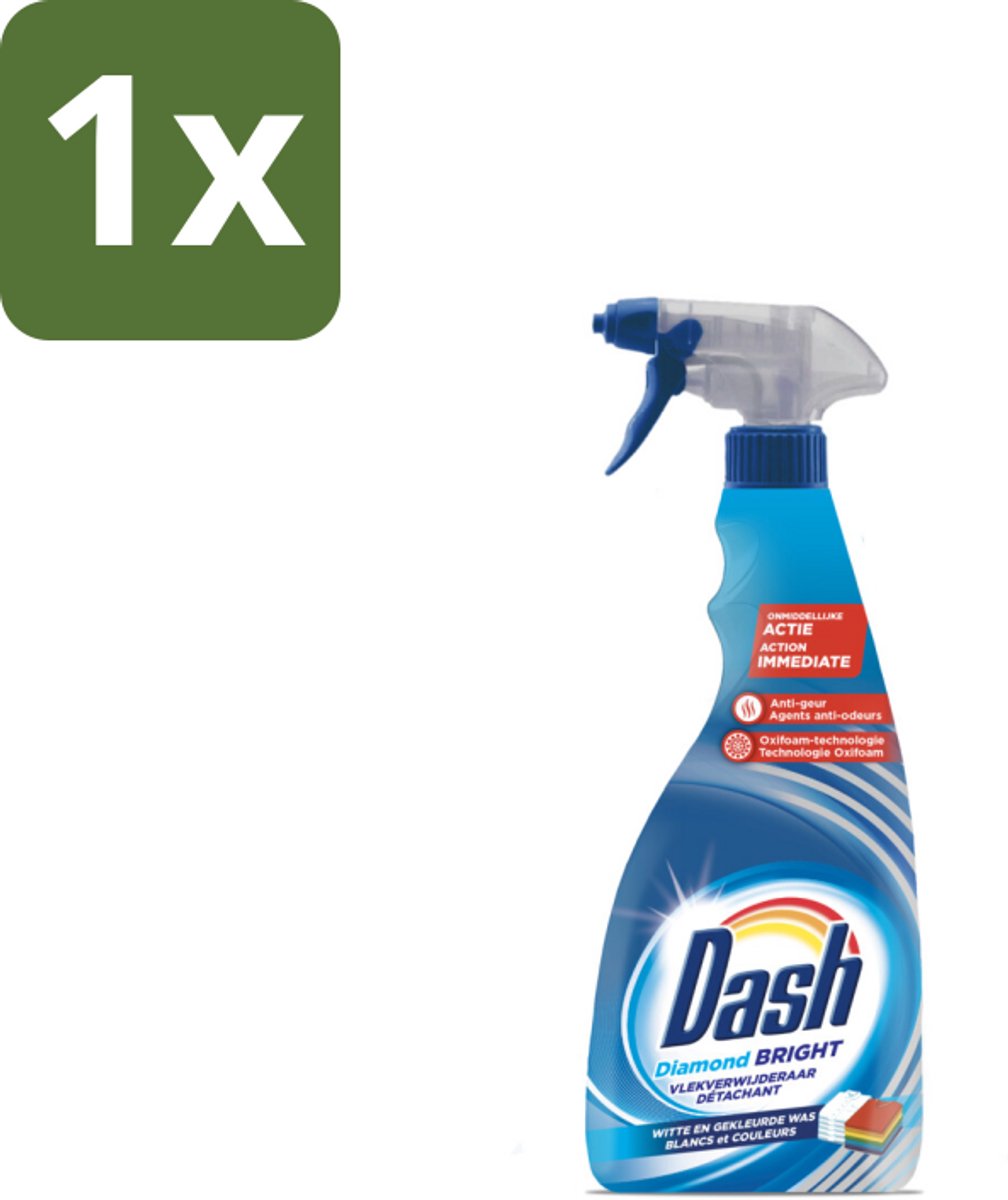 1 x Dash - Vlekverwijderaar - Vloeibaar - Krachtige Reiniging - 750 ml - Vlekverwijderaar - Vlekken Verwijderen - Wasmiddel - Wasbeurt - Wasbehandeling