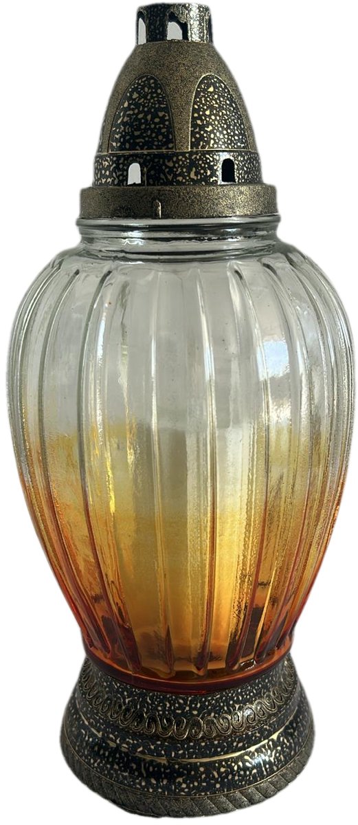 Gouden Lampion Znicz LAMELE - Decoratieve Kaarsenhouder