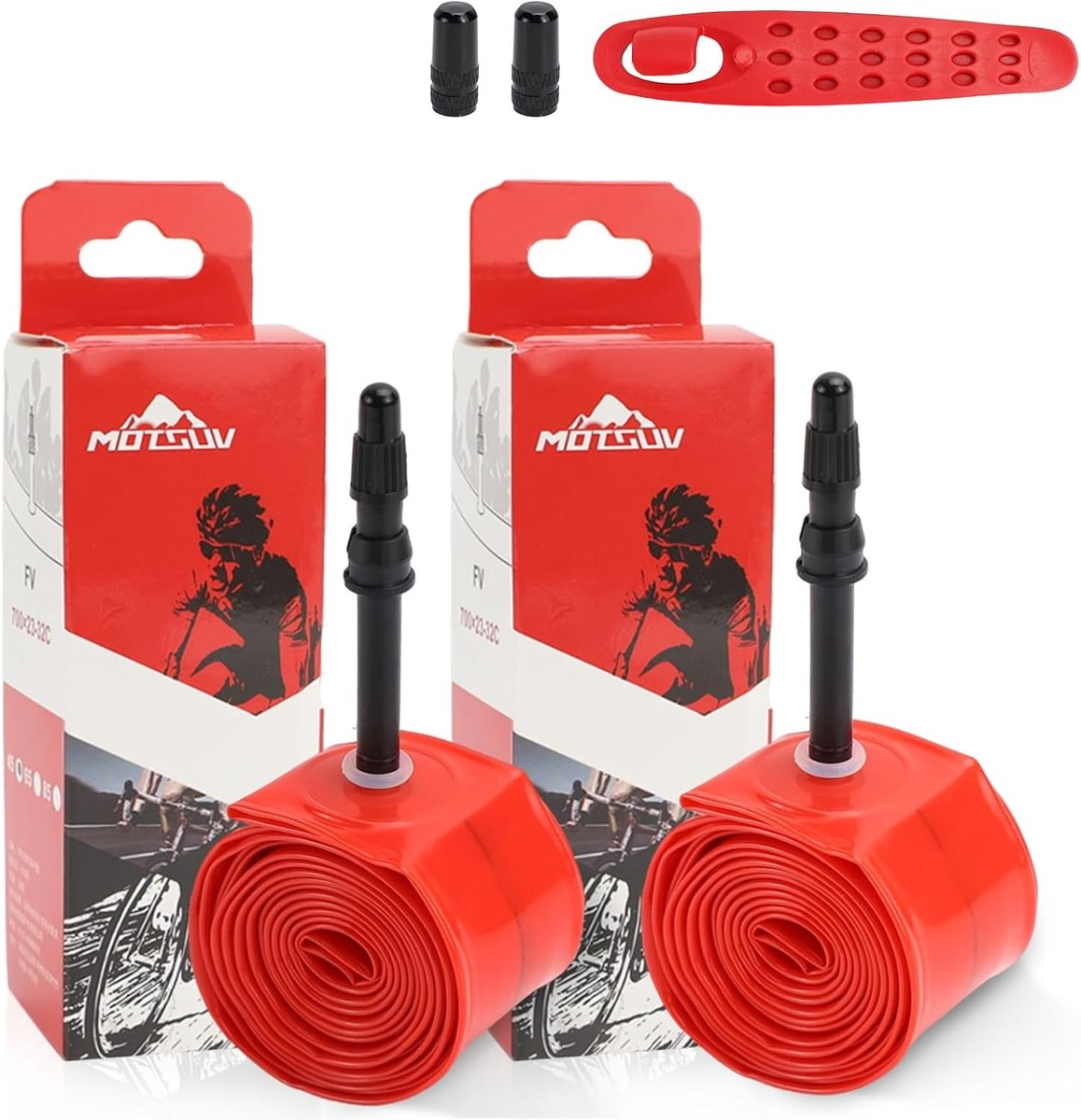 Inner Tube 700 x 18-32C voor Rennfiets, Franse Ventiel, TPU Ultralight, Set van 2 - Lichtgewicht en Duurzaam