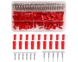 Set van 70 Stuks 420 Delen JST SYP 2-Pin Rode Male en Female Plug Behuizing met Crimp Connectoren voor Elektronische Projecten