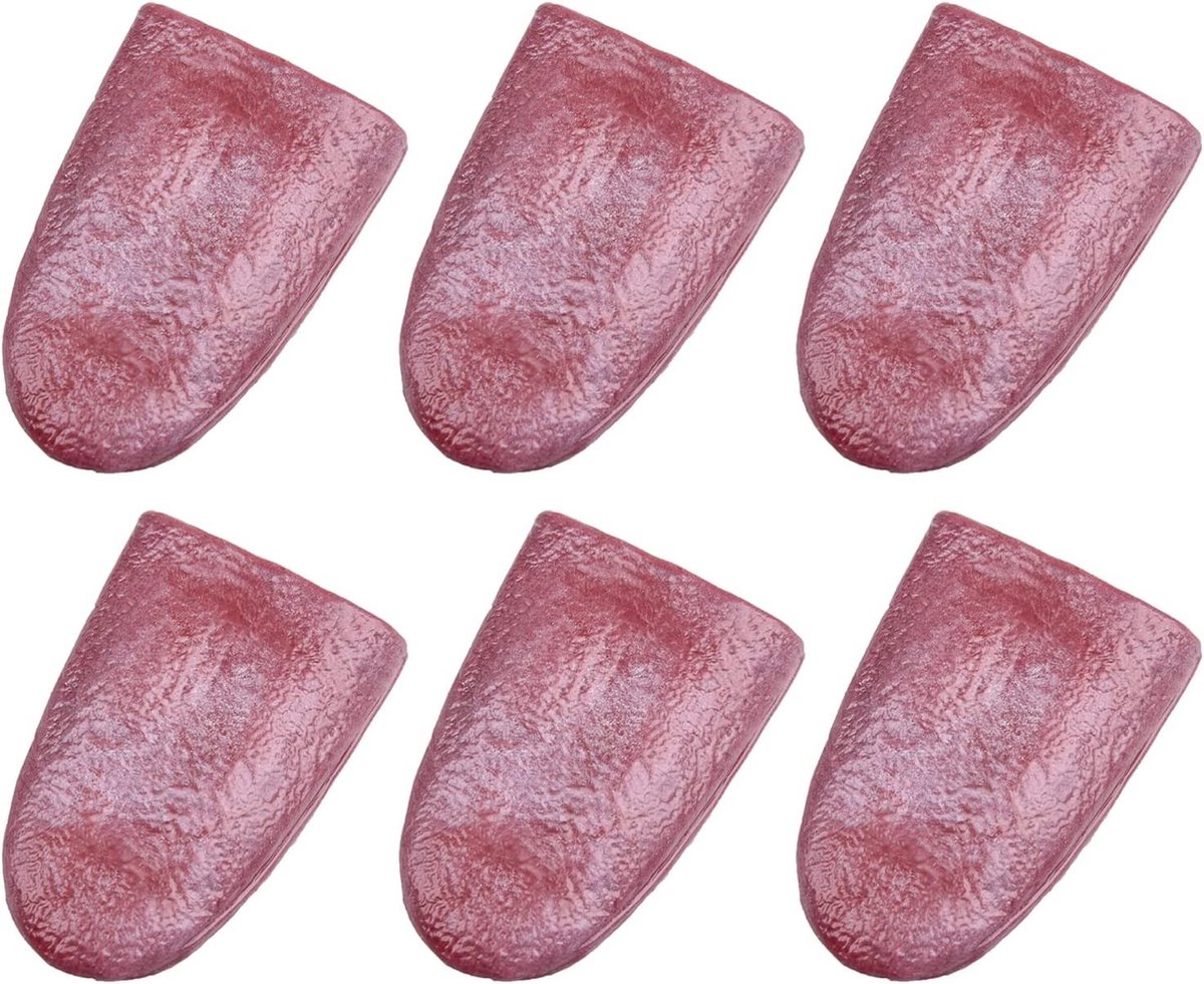 Realistische nep tongen voor grappen en grollen - 6 stuks - Perfect voor April Fools' Day en Halloween, ideaal voor feestjes en verrassingen