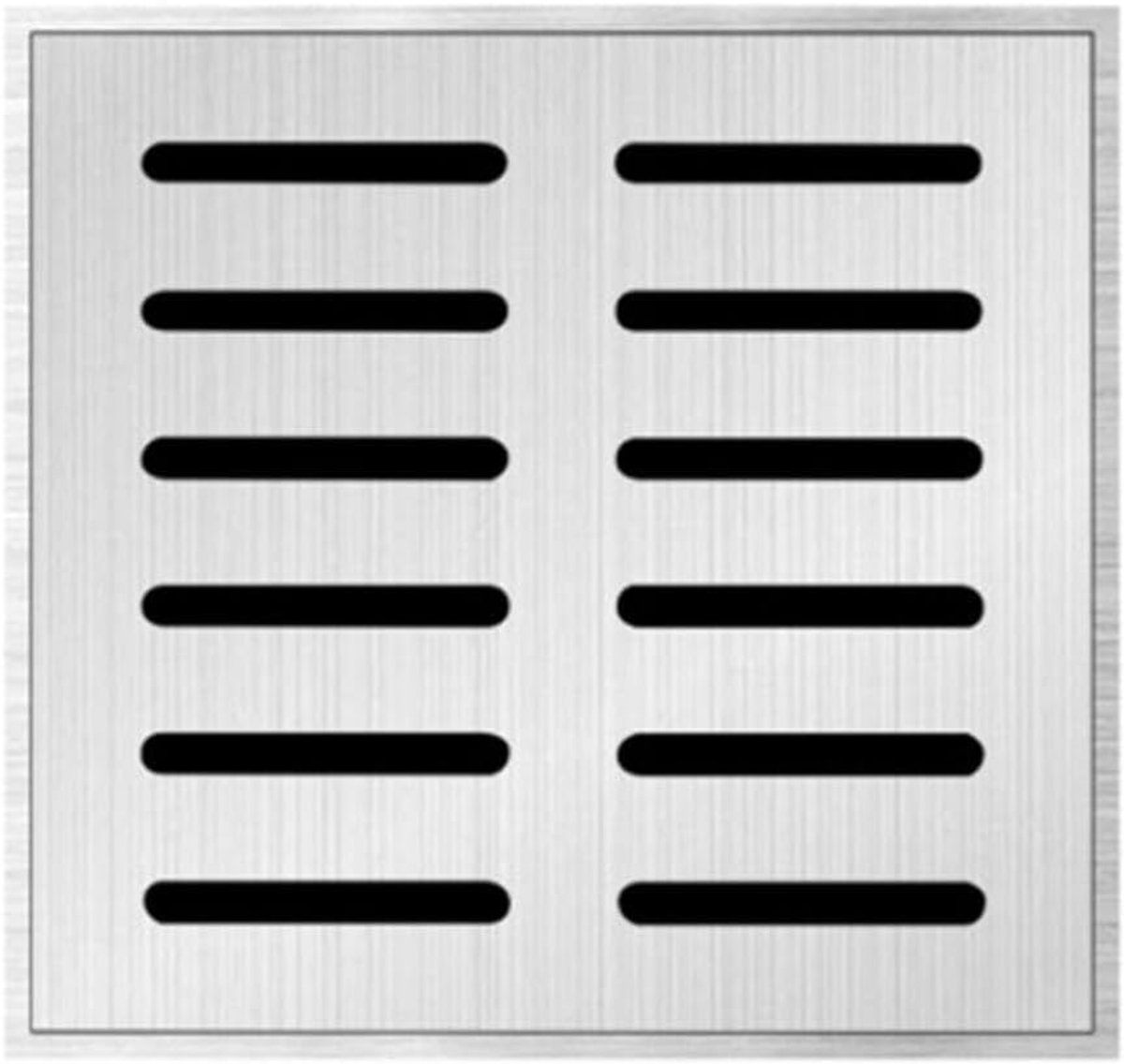 Ronde Roestvrijstalen Afdekking voor Afvoerputten, Ideaal voor Opritten, Parkeergarages en Ditches, 300 x 300 x 20 mm