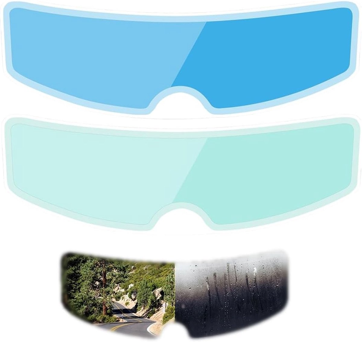 Motorfietshelm Visor met Anti-Fog en Regenbescherming - Universele Bescherming voor Veiligheid en Comfort