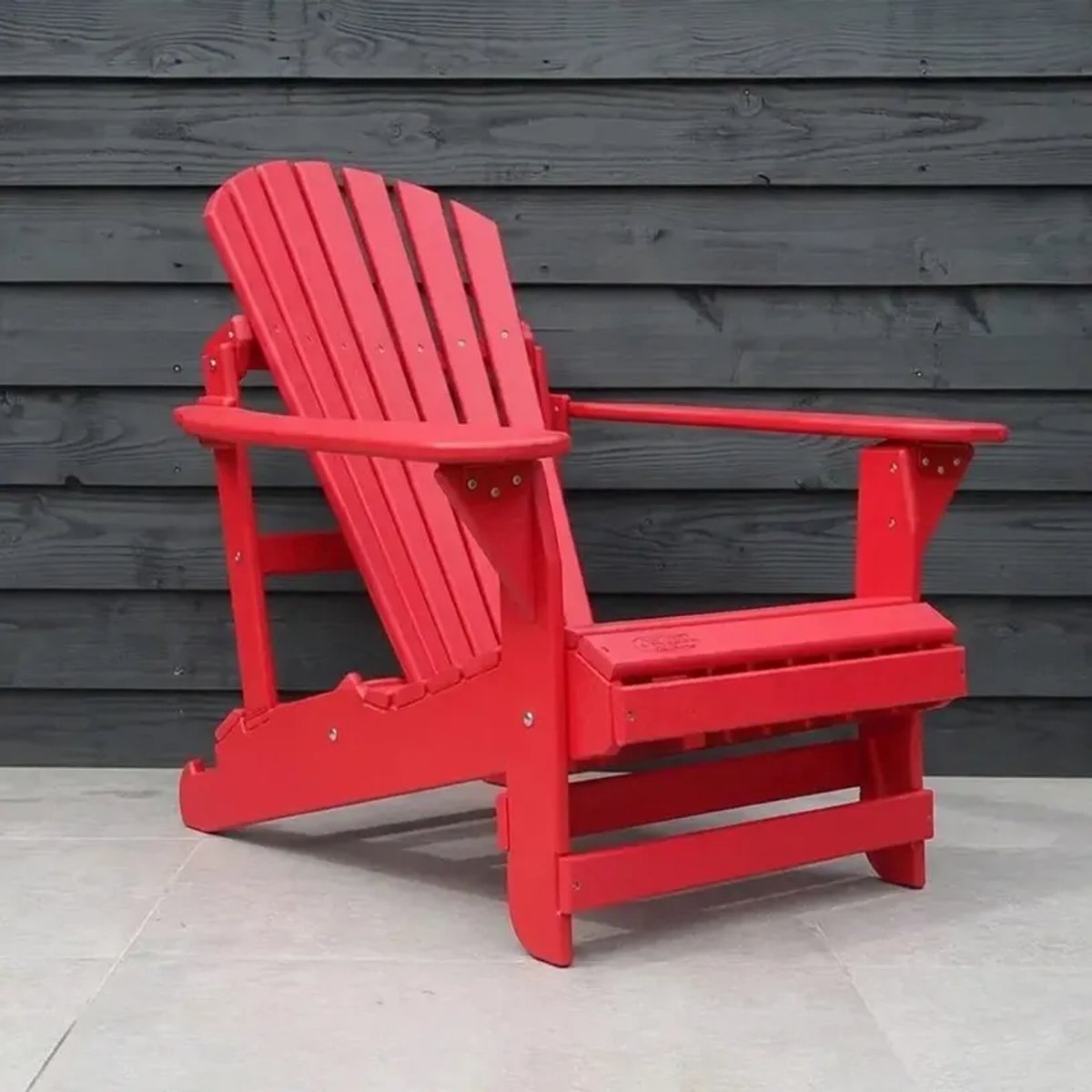 Originele Adirondack Tuinstoel Verstelbaar | Kunststof | Rood | 10 jaar garantie | Binnen 2-5 werkdagen geleverd | Canada Comfy Chair