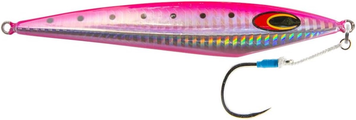 Ridgeback Jig - Zeevisserij Lokaas - Zoutwater Vissen - Unieke Vorm - 120 gram - Roze