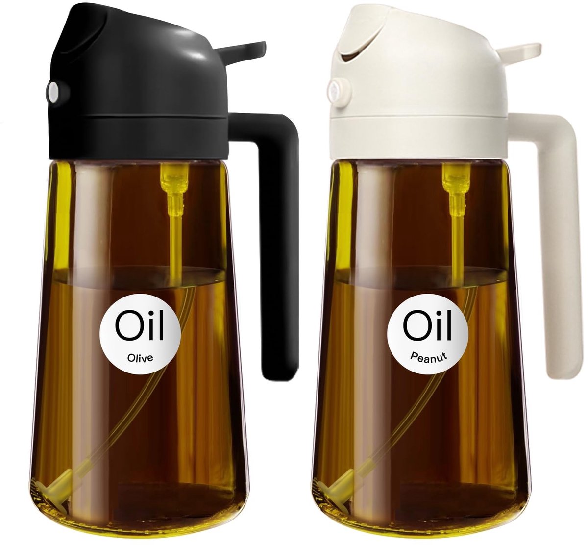 Elzusha - Olie Sprayer - 470 ml - 2-in-1 met UV Bescherming