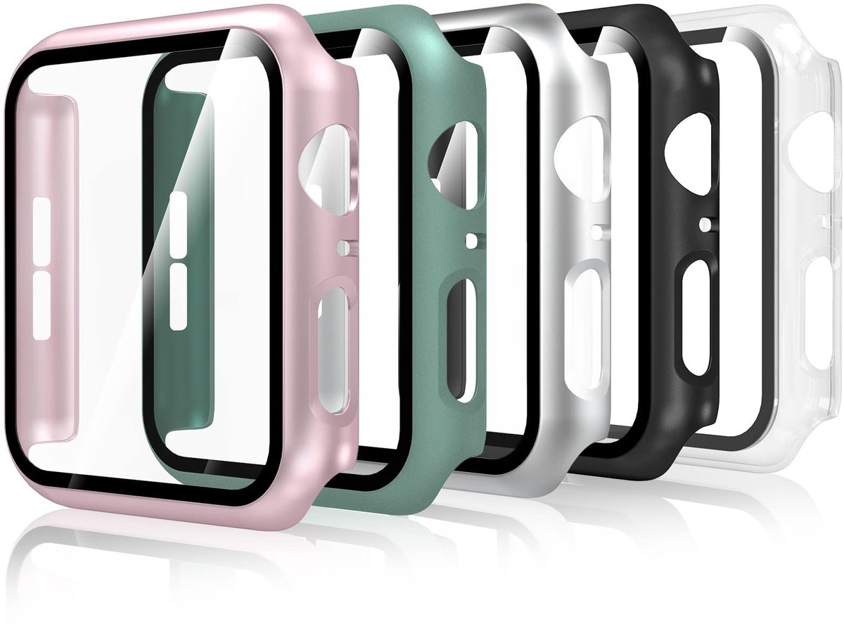 Elzusha - Set van 5 Beschermhoezen voor Apple Watch 40mm