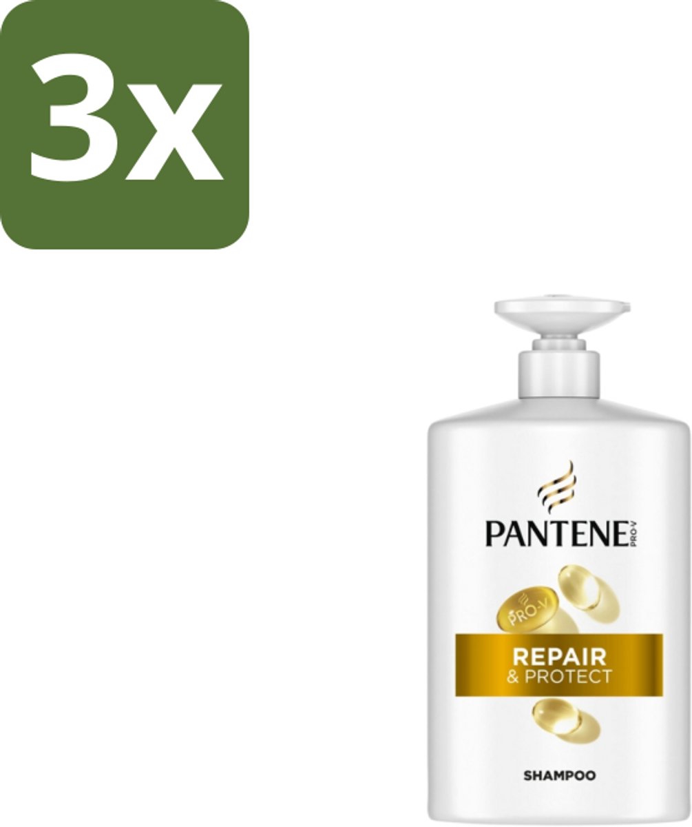 Pantene - Pro-V – Shampoo – Repair & Protect – 1000 ml - Bulkverpakking - 3 stuks