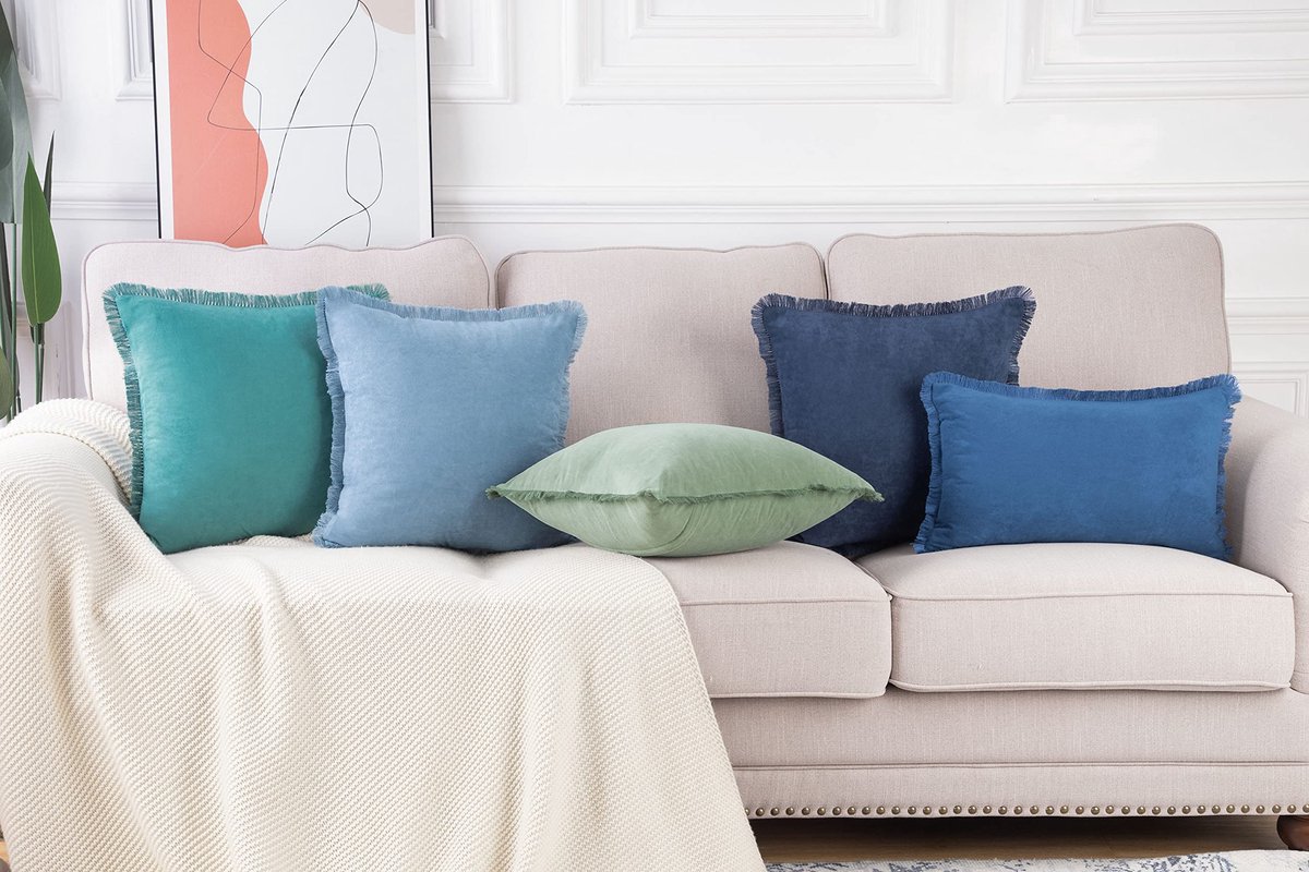 Kussenslopen 60x60 cm - Kort suède - Zacht en decoratief - Perfect voor sofa en slaapkamer - ShopVlot