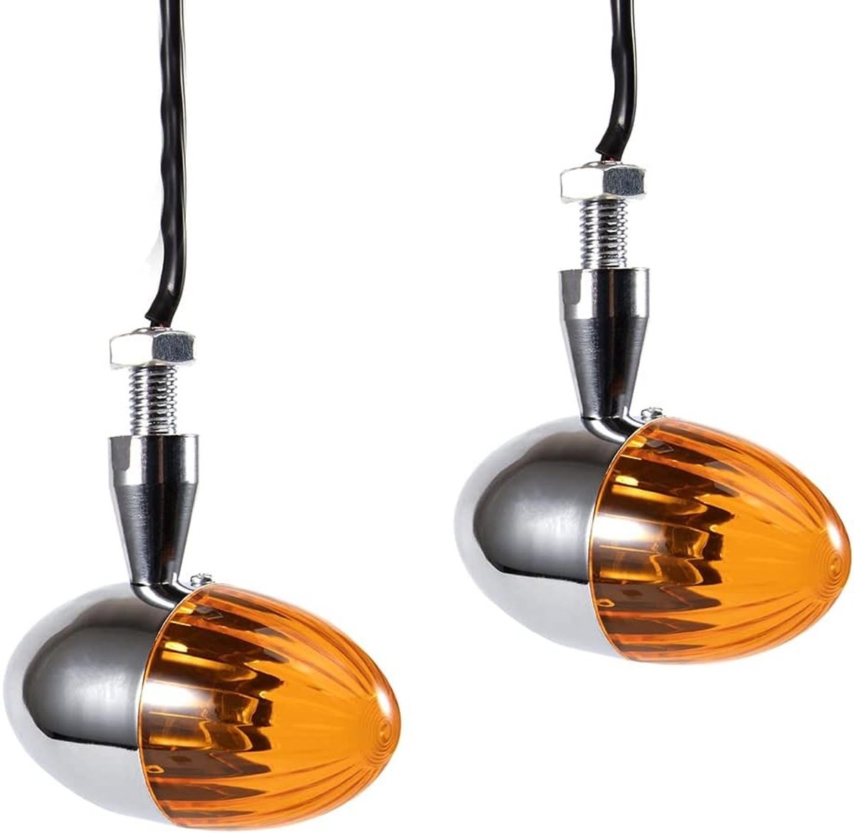 Mini Motorfiets Indicator Amber 12V Universeel Waterdicht voor Wegmotoren, Cruisers en Scooters - Veiligheid, Zichtbaarheid en Stijl