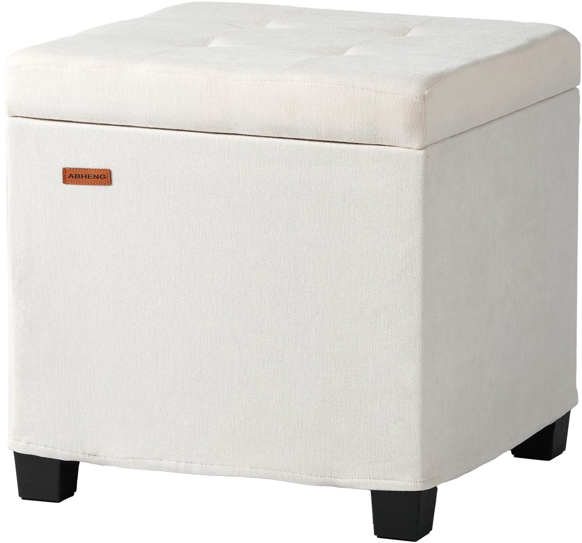 Opslag ottomaanse bank 17,7 inch - chenille voetensteun - verborgen compartiment - multifunctioneel voor woonkamer - ShopVlot