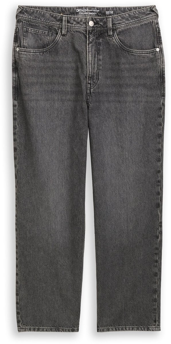 Tom Tailor Denim - TTELLIOT baggy jeans - Maat 30/30 - used mid stone grey denim