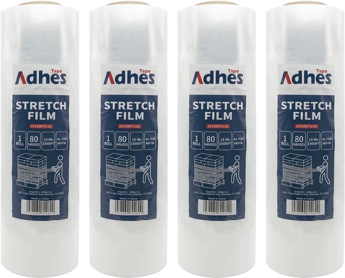 Industriële Doorzichtige Palletwikkelfolie - Transparant - 20 mic - 457 mm - Voor Pakketverpakking