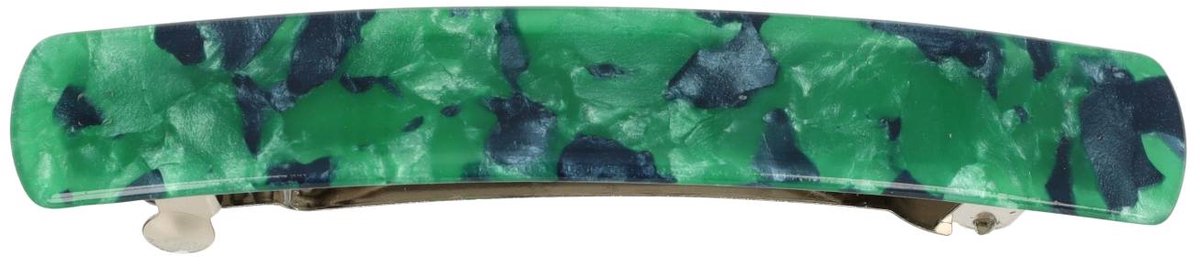 Haarsoires Haarspeld Patentspeld 9cm - Recht – Marmer Patroon – Grijs Groen - Haarspelden voor Dames - Haarklem - Haarclip - Haaraccessoires - Hair Clip - Decoratieve Haaraccessoire
