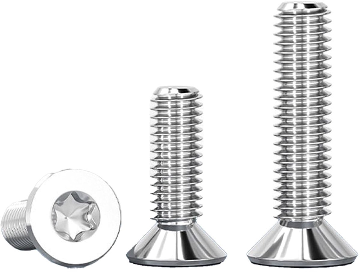 20 Pieces M5x25mm Torx Screws with Countersunk Head Stainless Steel - ShopVlot