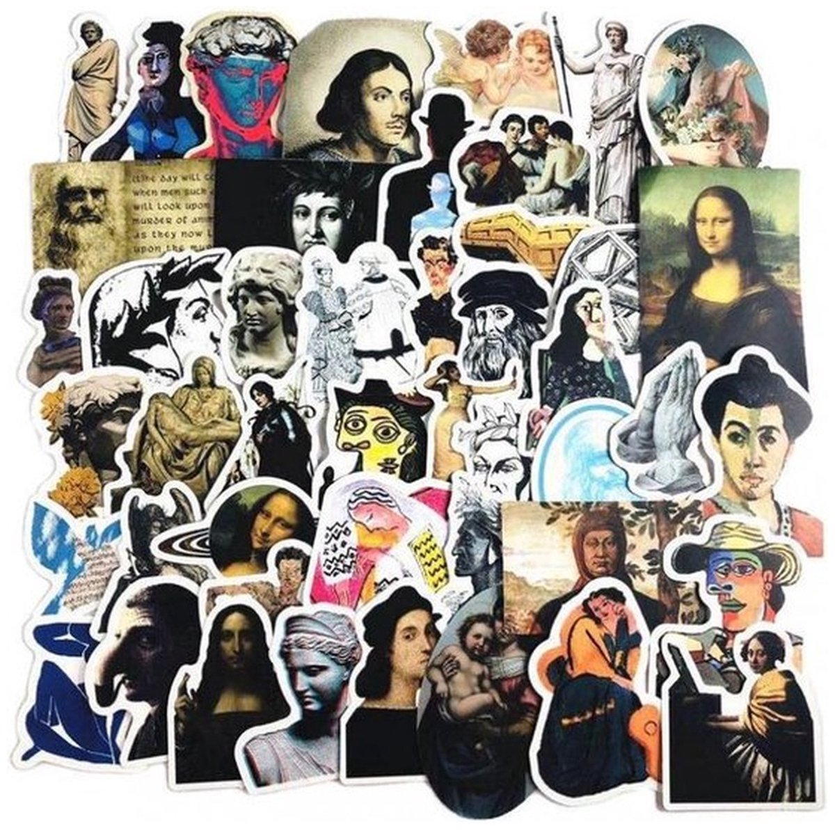 100 Klassieke Kunst Stickers – Schilderijen & Kunstwerken