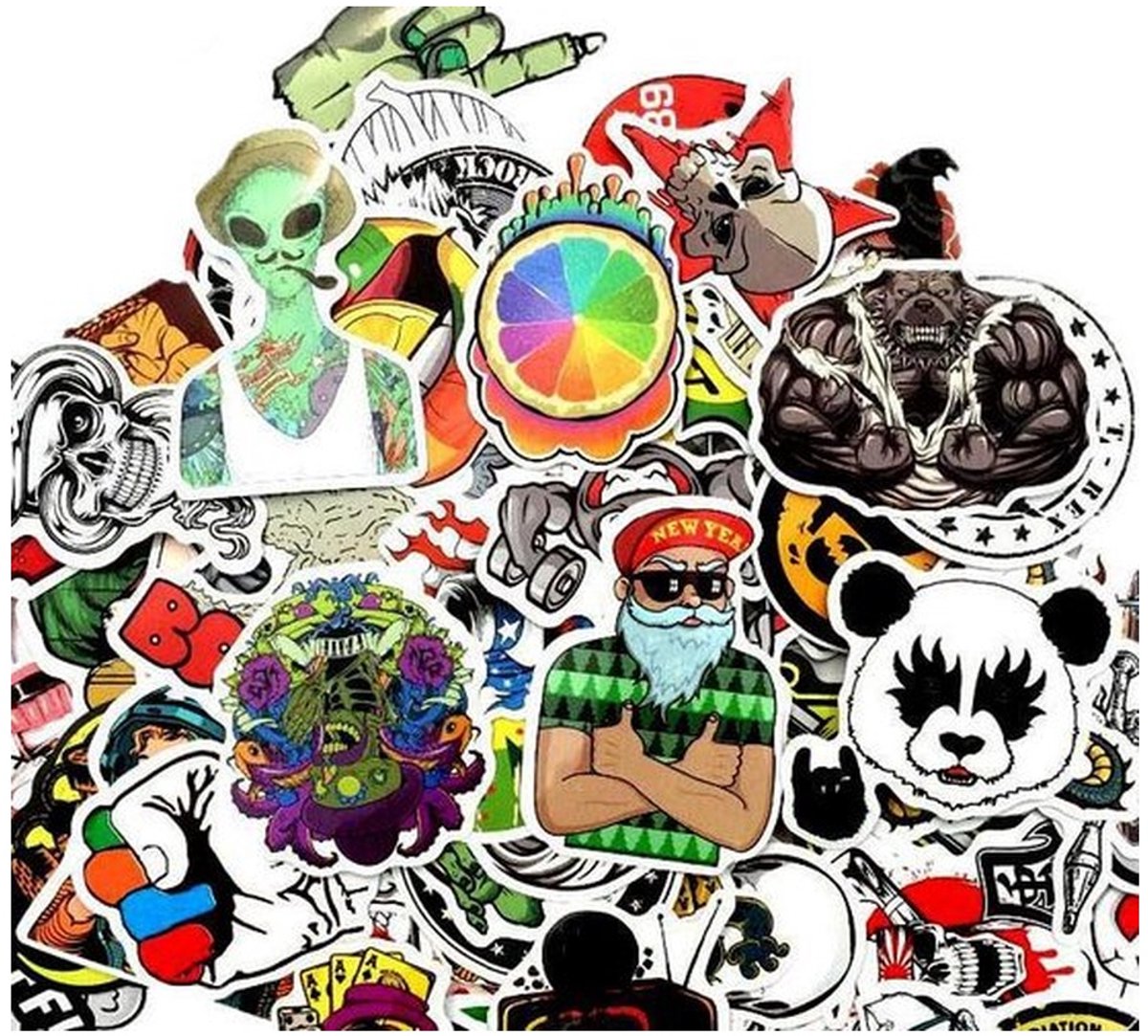 100 Vinyl Stickers – Mystery Mix & Stickerbomb