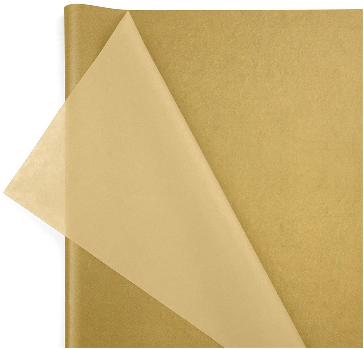 Inpakr Vloeipapier Goud - 200 Vellen - 50 x 76 cm - 18 g/m2 - Zijdepapier FSC