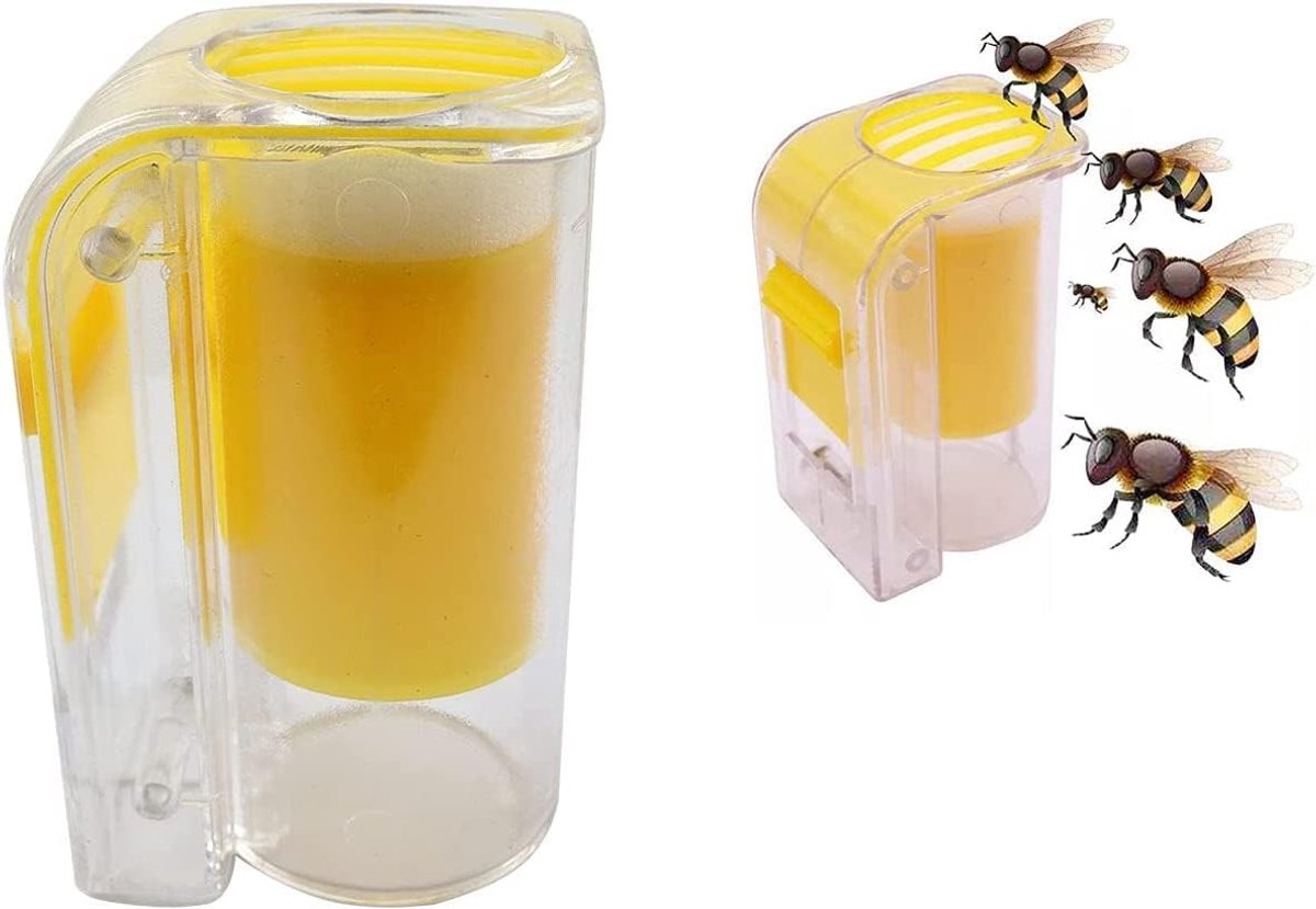 Plastic Marker voor Bijenhouders - Handmatige Plunjer, Pluche Tool en Fles voor Honingbewerking