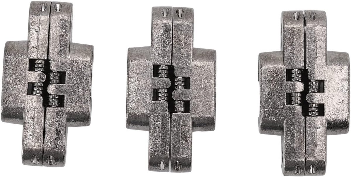 Set van 3 Mini Deursloten met 43mm Scharnieren, Onzichtbare Scharnieren voor Kast en Sieradenbox, 180 Graden Zinklegering