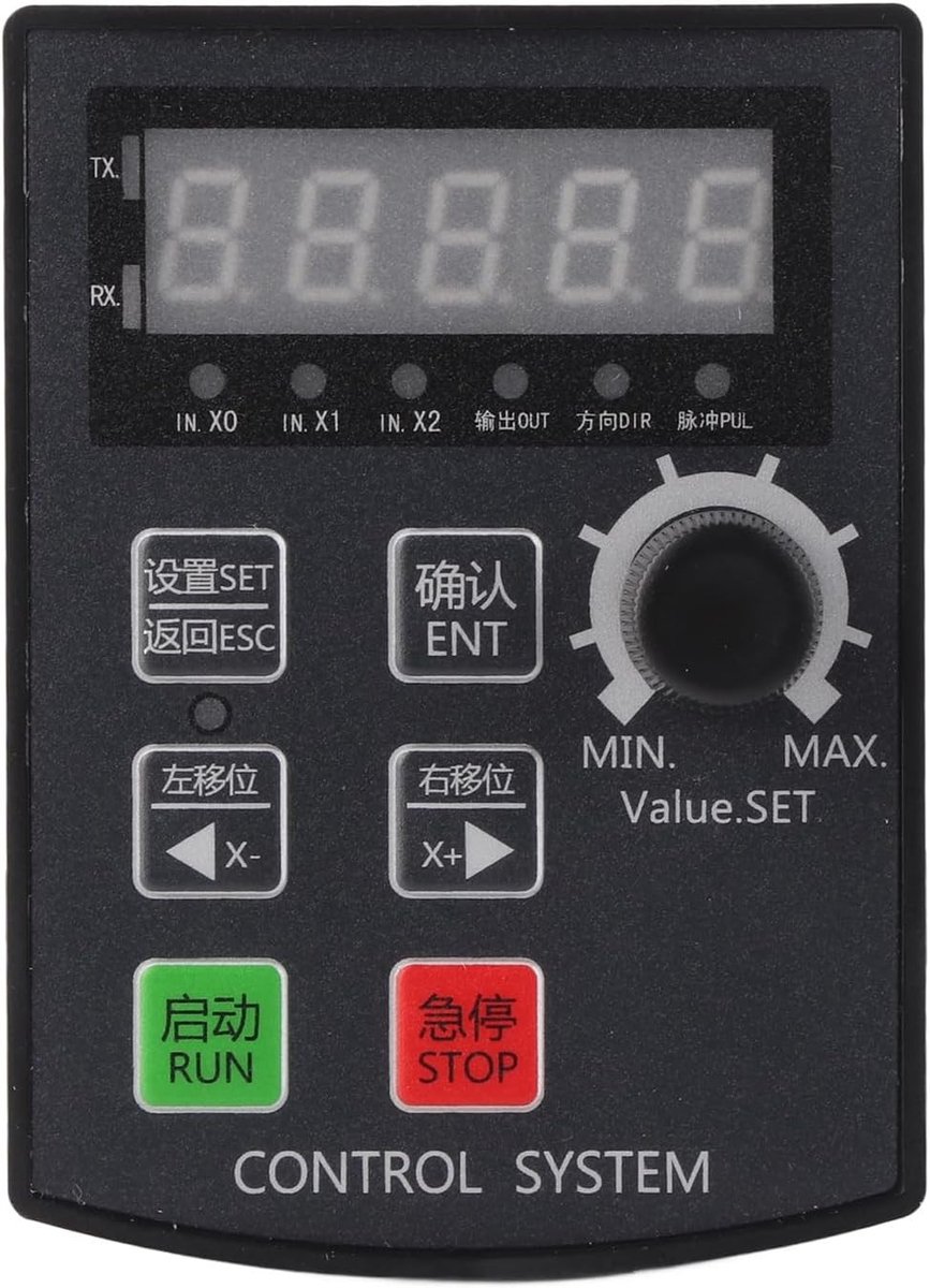 Motion Controller Module voor Steppermotoren met 5-cijferig Display - DC 12-24V, Precisie en Stroomregeling