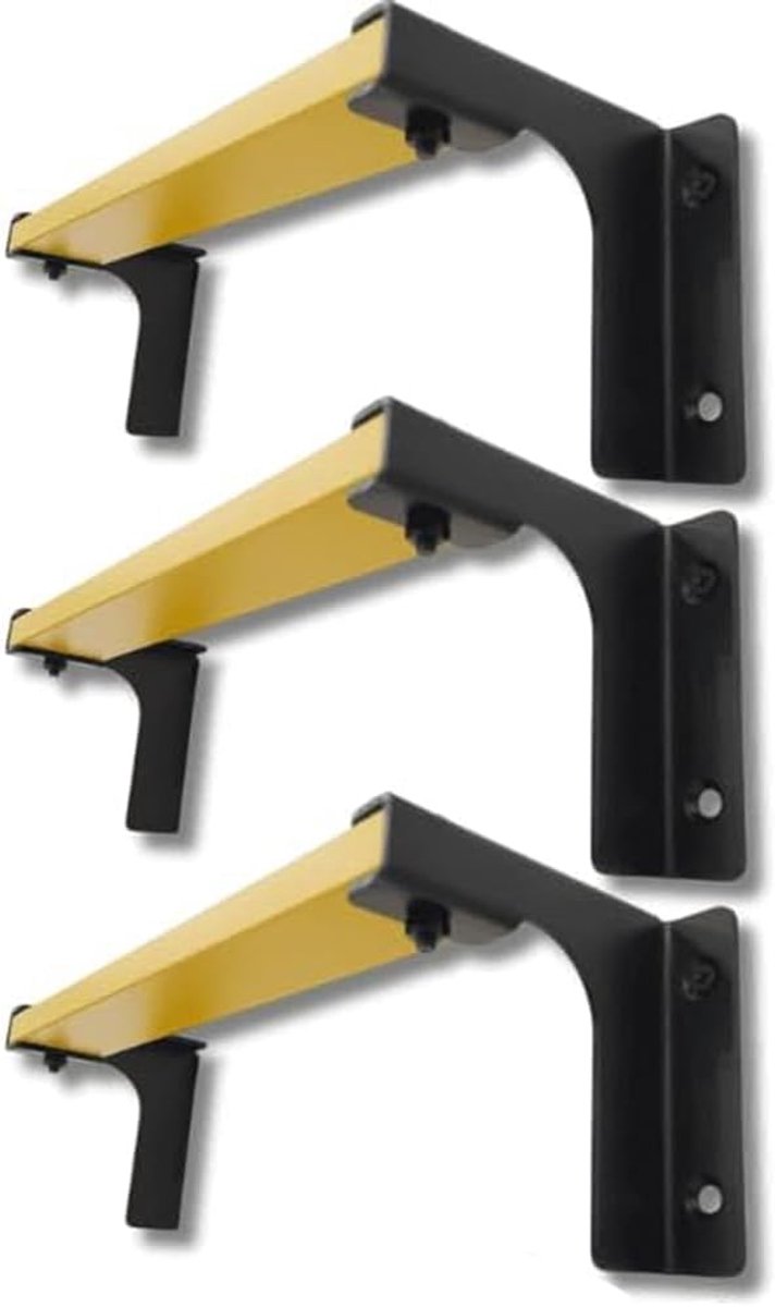 Ladder voor muur - 4 cm breed, 31 cm lang - 1 mm dik ijzer - weerbestendig voor binnen en buiten gebruik - ShopVlot