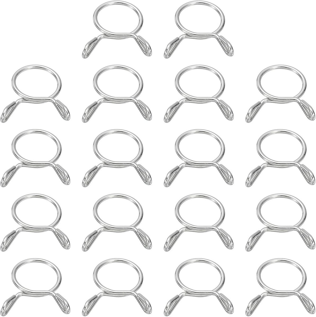 Fuel Line Slangklemmen 18 Stuks 11 mm ID RVS Waterdichte Slangklemmen voor Motoren, Scooters en ATV's