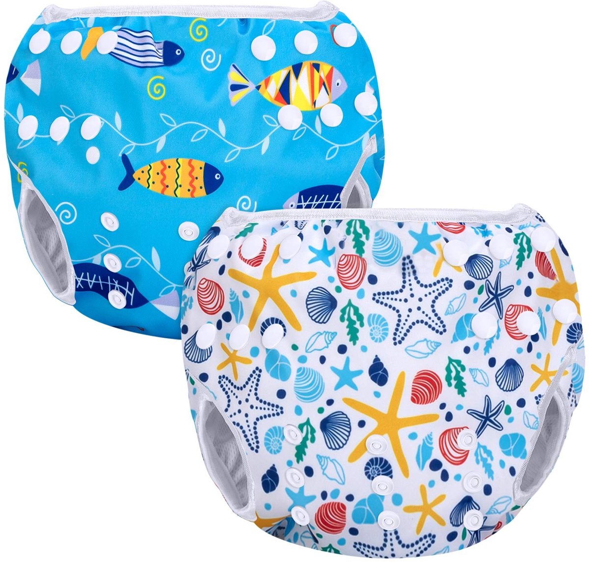 SolidKeus - Herbruikbare Baby Zwemluier (2 Stuks) voor Kinderen