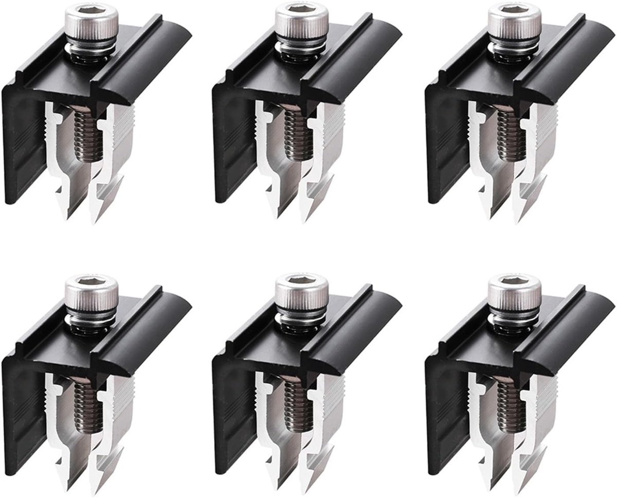 SolidKeus - Set van 6 Eindklemmen voor Zonnepaneel Montage 30mm